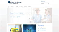 Desktop Screenshot of cairnsdaysurgery.com.au